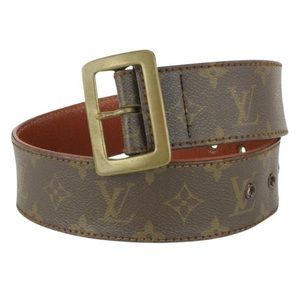 Ultra Rare Vintage Monogram Louis Vuitton Belt First Edition